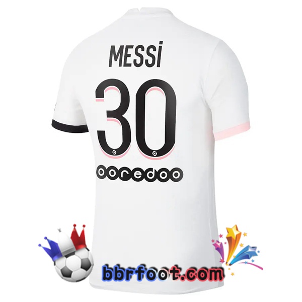 Maillot Foot Jordan Paris PSG (Messi 30) Exterieur 21/22