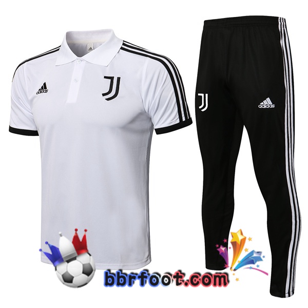 Polo Foot Juventus + Pantalon Blanc 21/22