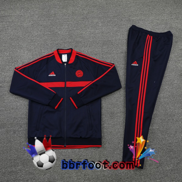 Veste Survetement Foot Bayern Munich Bleu Royal 21/22