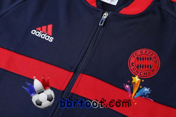 Veste Survetement Foot Bayern Munich Bleu Royal 21/22