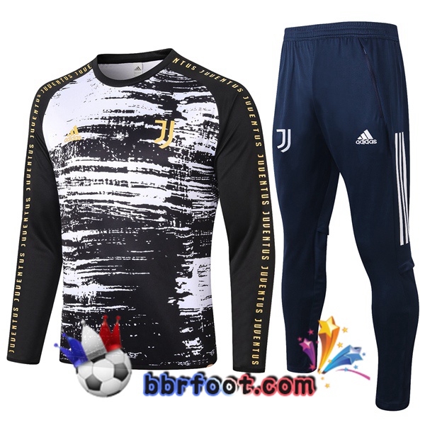 Survetement Foot Juventus Noir Blanc 20/21