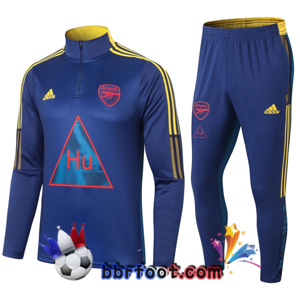 Survetement Foot Arsenal Adidas X Human Race Bleu Royal 20/21