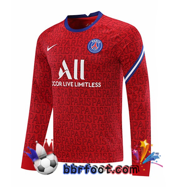 Sweatshirts Homme Paris PSG Rouge 21/22 Sweatshirts Homme Paris PSG Rouge 21/22