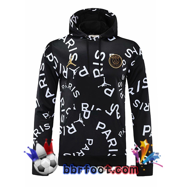 Sweatshirt à Capuche JORDAN Paris PSG Noir Blanc 20/21