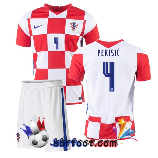 Maillot Equipe de Croatie (PERIŠIĆ 4) Enfant Domicile 20/21