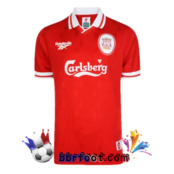 1996-1997 FC Liverpool Domicile Retro Maillot de Foot Rouge