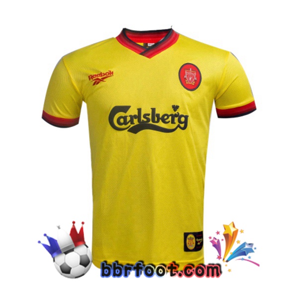 1997-1999 FC Liverpool Exterieur Retro Maillot de Foot Jaune
