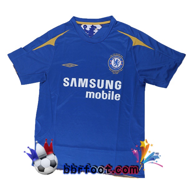 2005-2006 FC Chelsea Domicile Retro Maillot de Foot Bleu