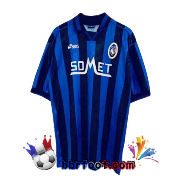 1996-1997 Atalanta BC Domicile Retro Maillot de Foot Bleu Noir