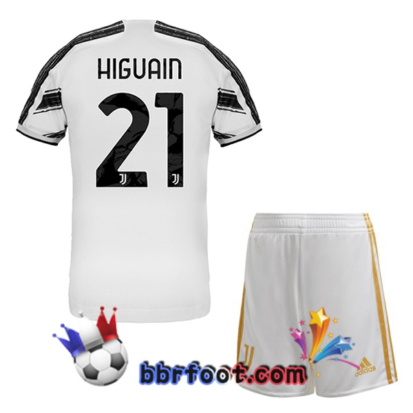 Maillot Foot Juventus (HIGUAIN 21) Enfants Domicile 20/21