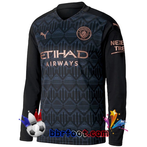Maillot Foot Manchester City Exterieur Manche Longue 20/21