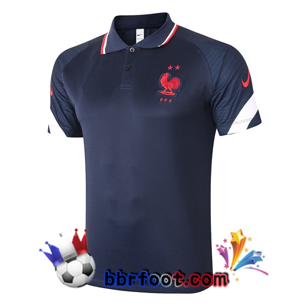 Polo Foot France Bleu Royal 20/21