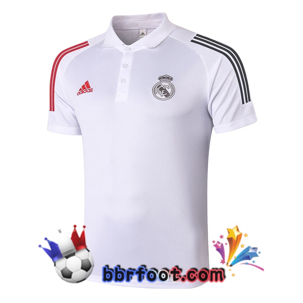 Polo Foot Real Madrid Blanc 20/21