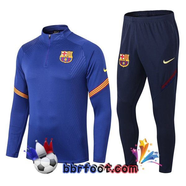 Survetement Foot FC Barcelone Bleu 20/21