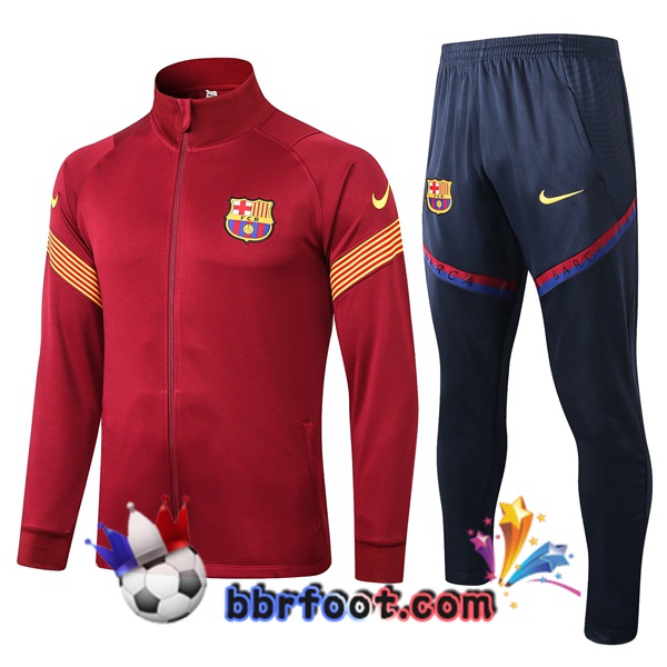 Veste Survetement Foot FC Barcelone Rouge 20/21