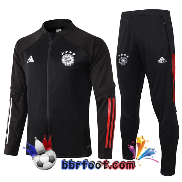 Veste Survetement Foot Bayern Munich Noir 20/21