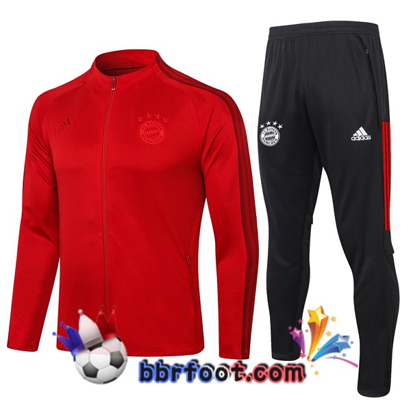 Veste Survetement Foot Bayern Munich Rouge 20/21