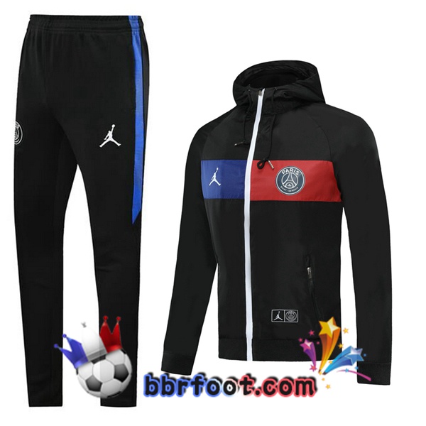 Coupe Vent Survetement Foot Pairis PSG Noir 20/21