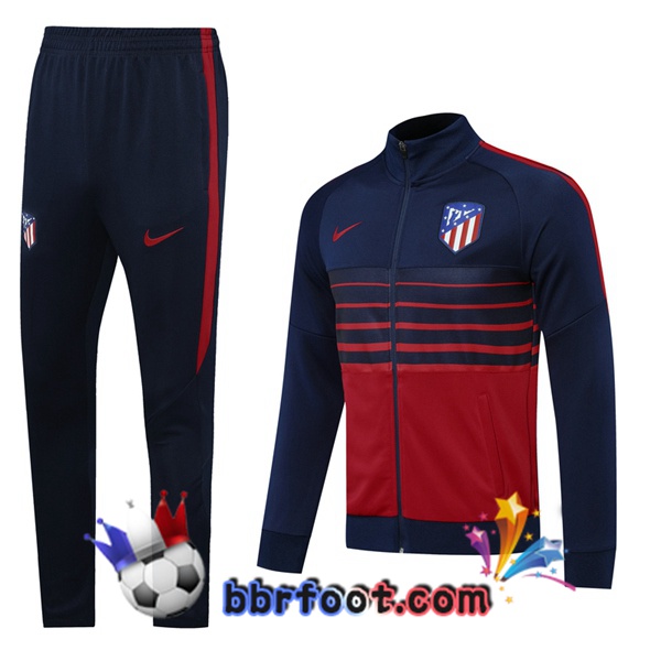 Veste Survetement Foot Atletico Madrid Bleu Royal 20/21