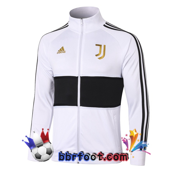 Veste Foot Juventus Blanc Noir 20/21