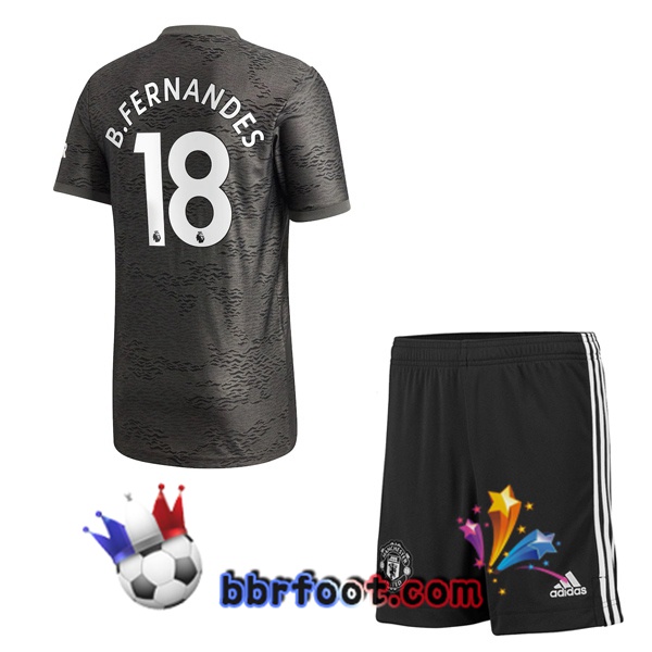 Maillot Foot Manchester United (B.Fernandes 18) Enfant Exterieur 20/21